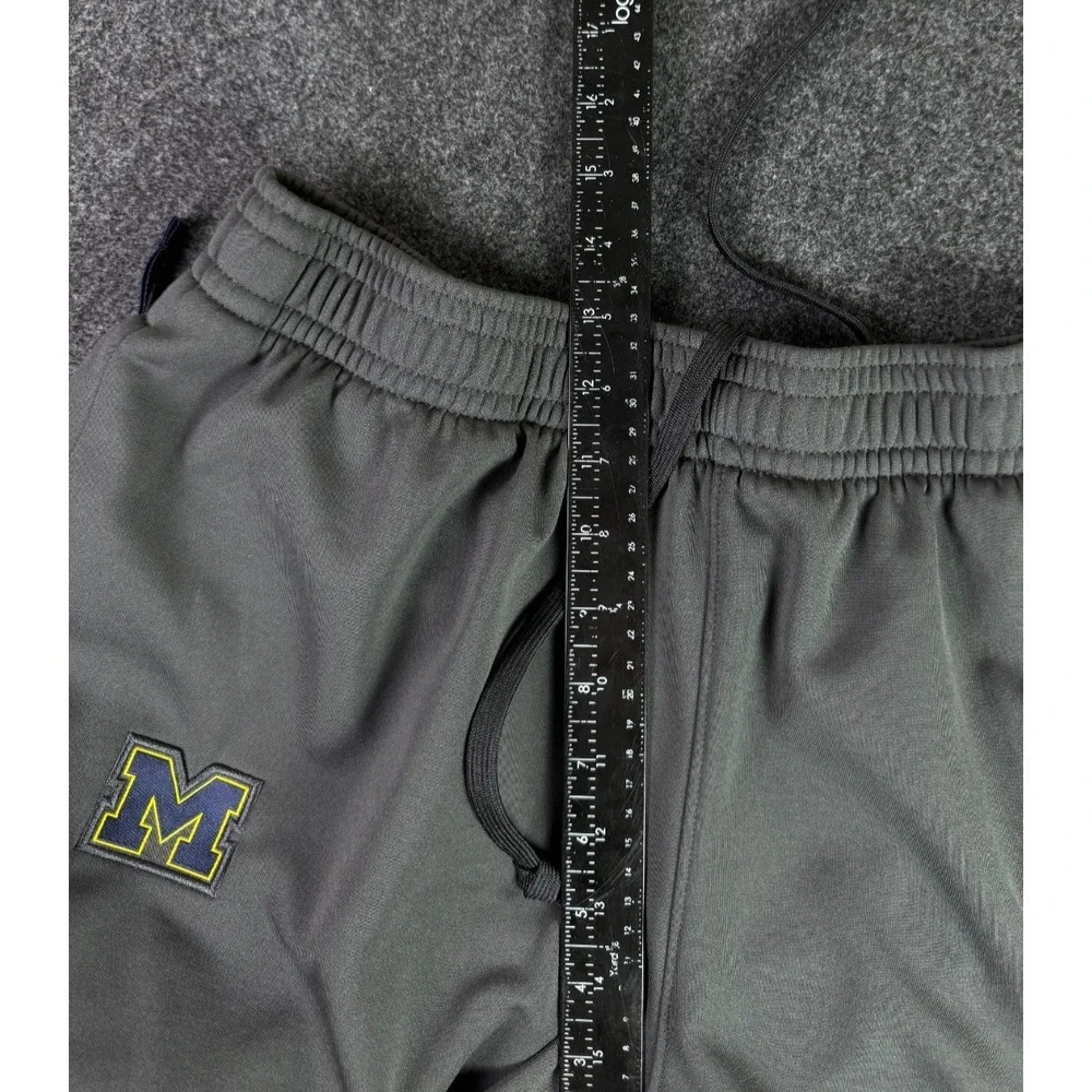 Jordan Nike Elite University of Michigan Joggers Mens L Grey Sweatpants NCAA